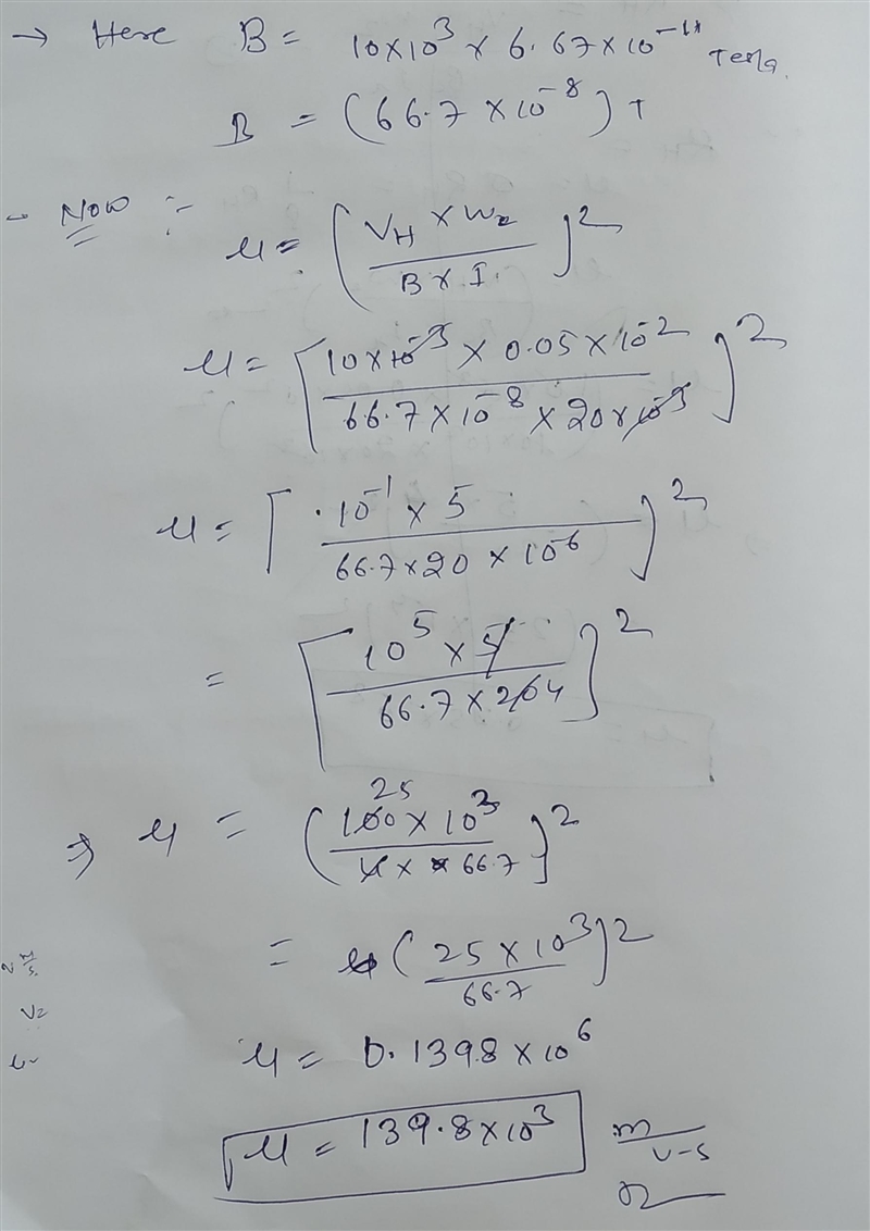 On classical Hall mobility: In a semiconductor sample, the Hall probe region has a-example-2