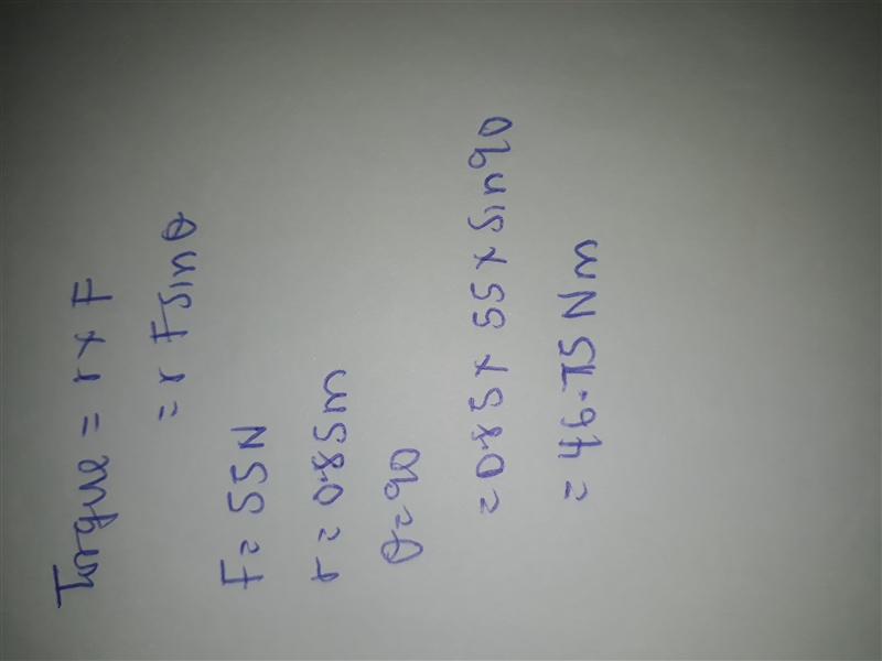 (a) When opening a door, you push on it perpendicularly with a force of 55.0 N at-example-1