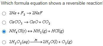 Which formula equation shows a reversible reaction?-example-1