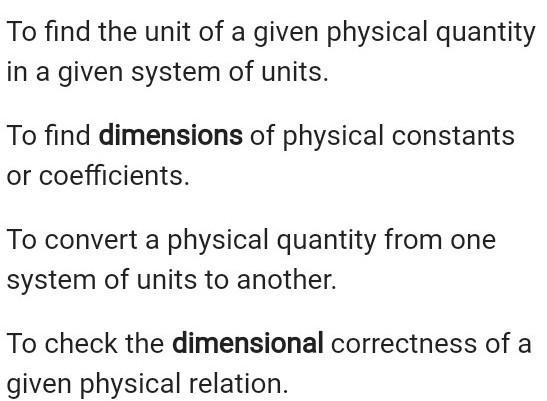 State three uses of dimensions. ​-example-1