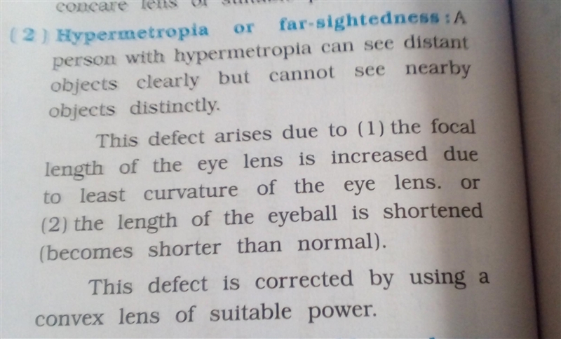 What causes long sightedness?how is it corrected.-example-1