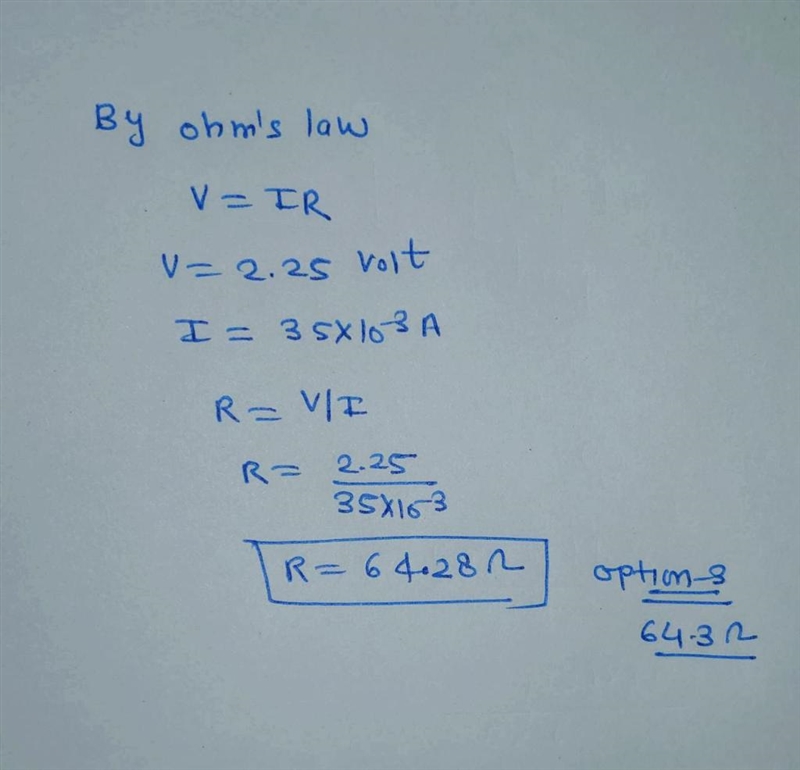 A flashlight bulb is connected to a dry cell of voltage 2.25 V. It draws 35.0 mA (1000 mA-example-1