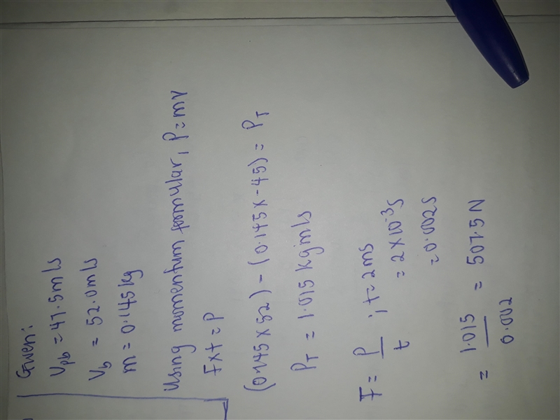 If the velocity of a pitched ball has a magnitude of 47.5 m/s and the batted ball-example-1