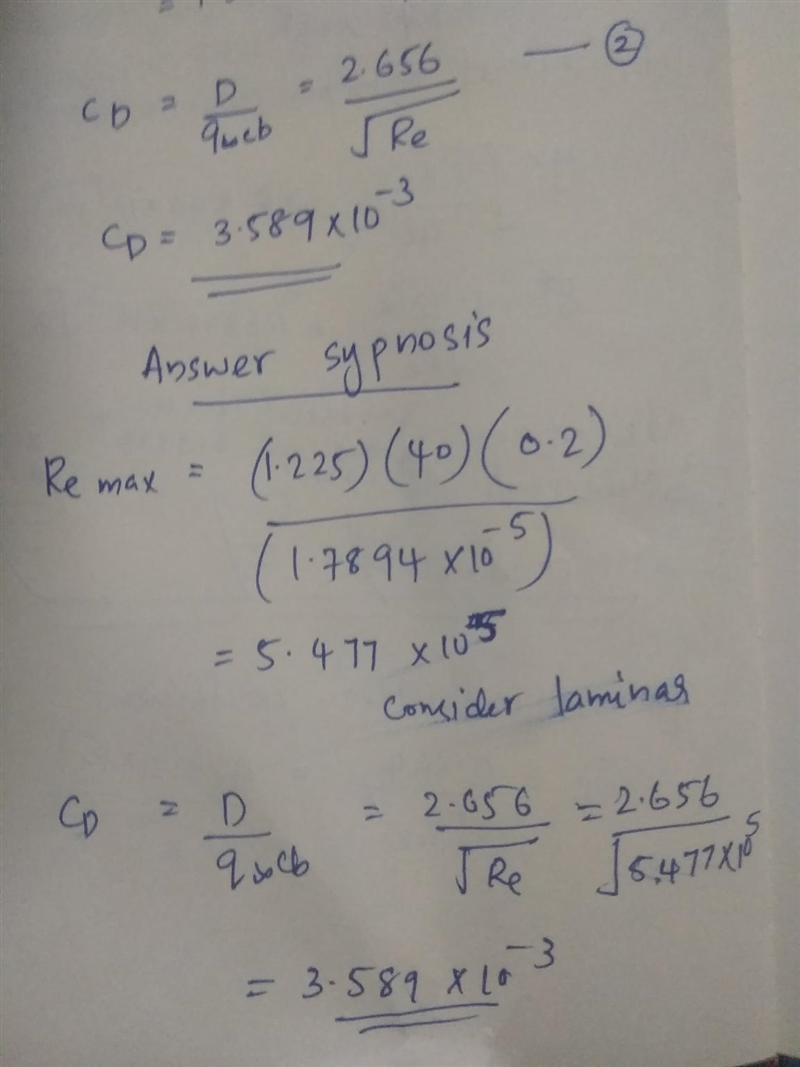 rectangular plate, whose streamwise dimension (or chord c) is 0.2 m and whose width-example-3