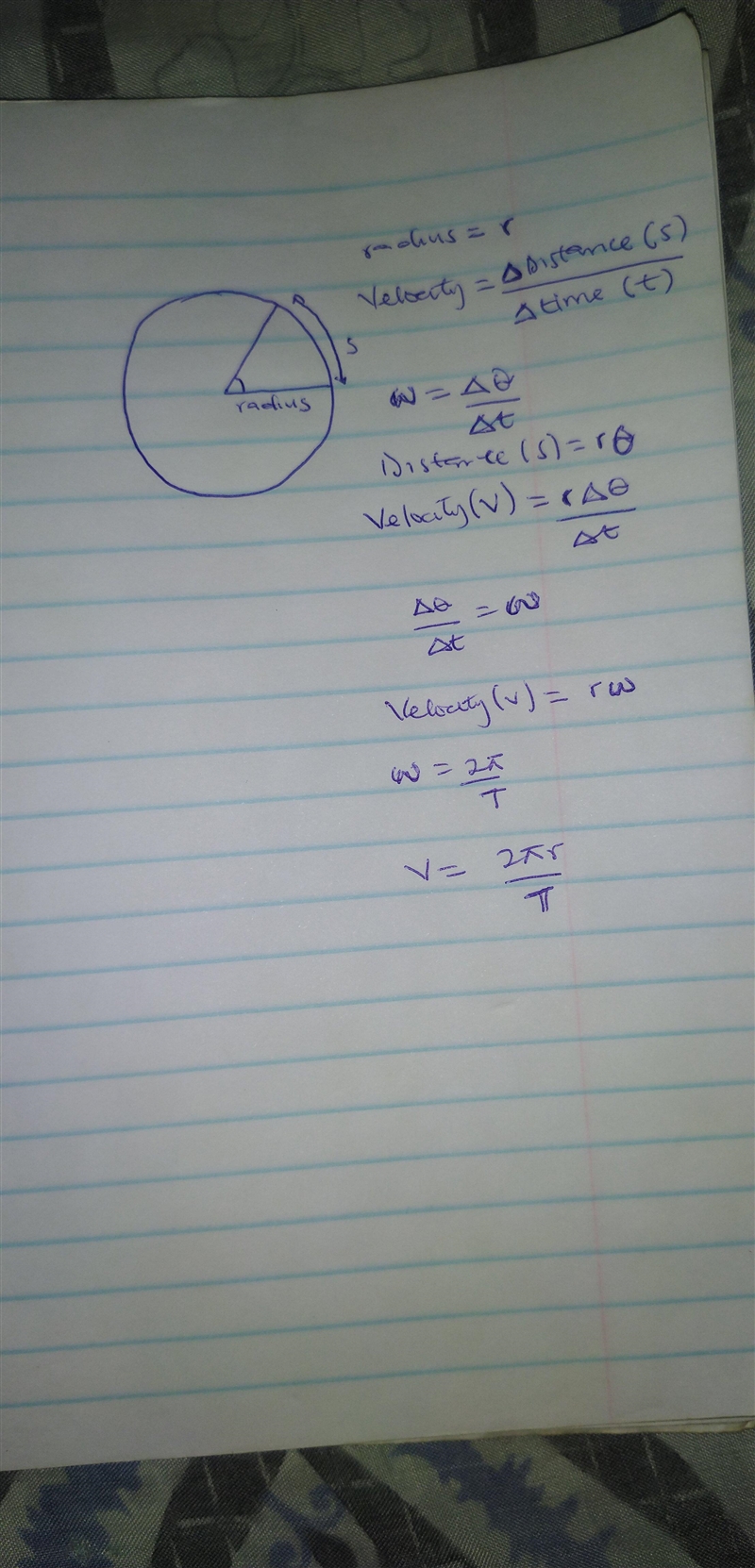 Which formula can be used to find the tangential speed of an orbiting object? Ova-example-1