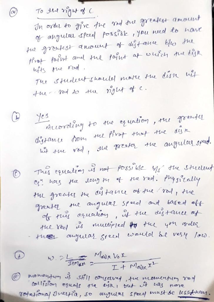 The left end of a rod of length and rotational inertia is attached to a frictionless-example-1