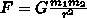 In the equation for gravitational force between two objects which quantity must be-example-1