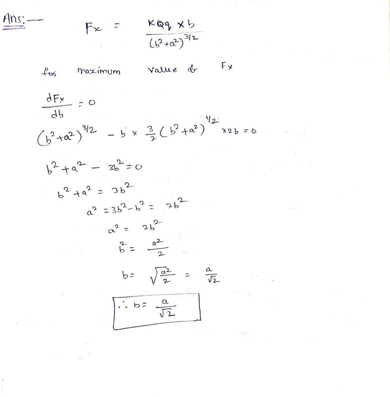 A particle of charge on the y-axis a distance ( ) from the origin and a second particle-example-1