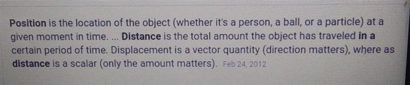 What is the difference between distance and position?-example-1