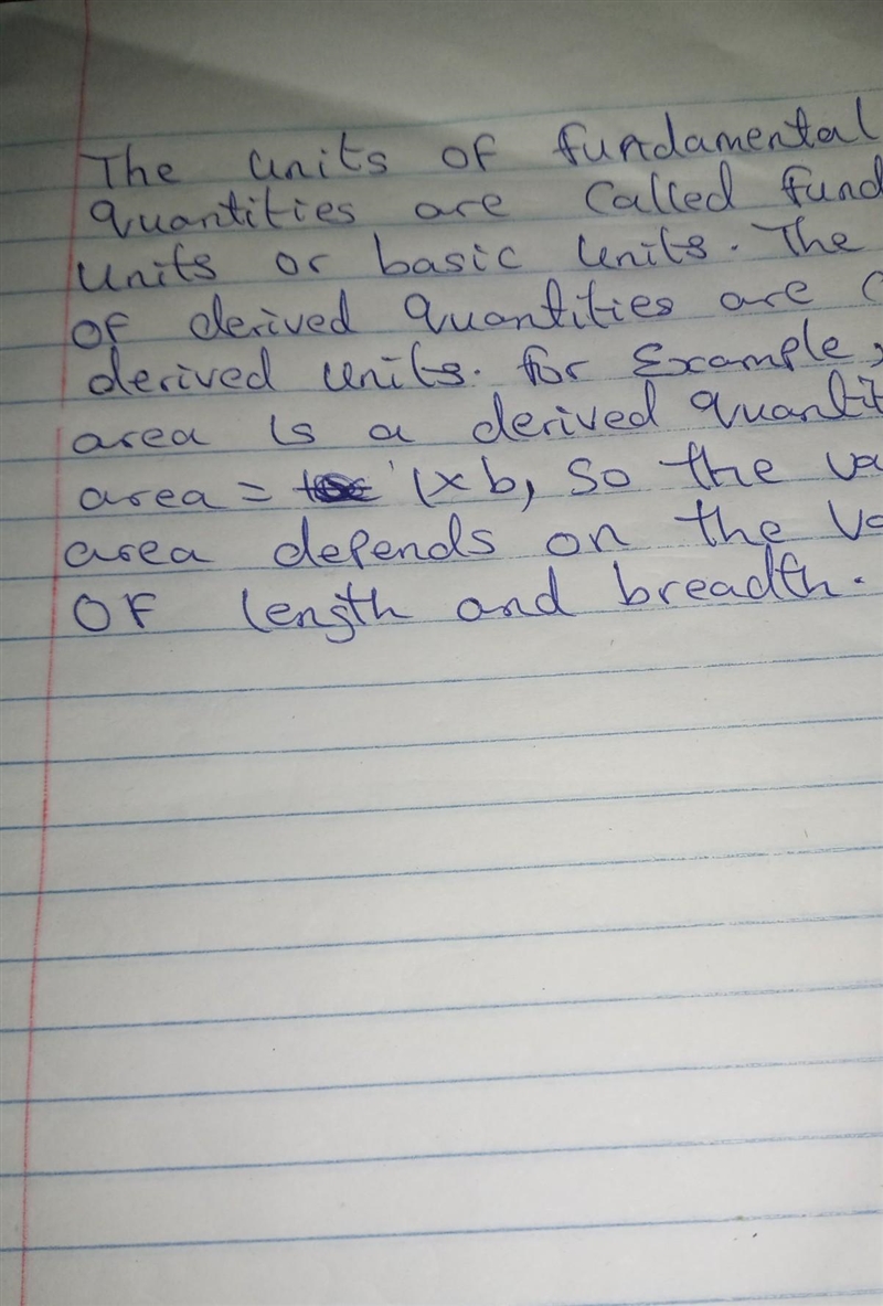 The unit of area is a derived unit . why? ​-example-1