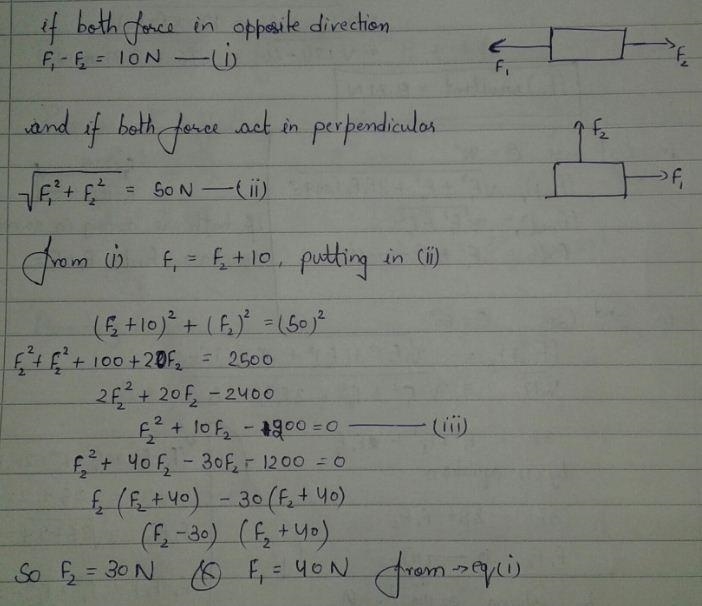 Using a scale of 1 cm to represent 10 N , find the size and direction of the resultant-example-1