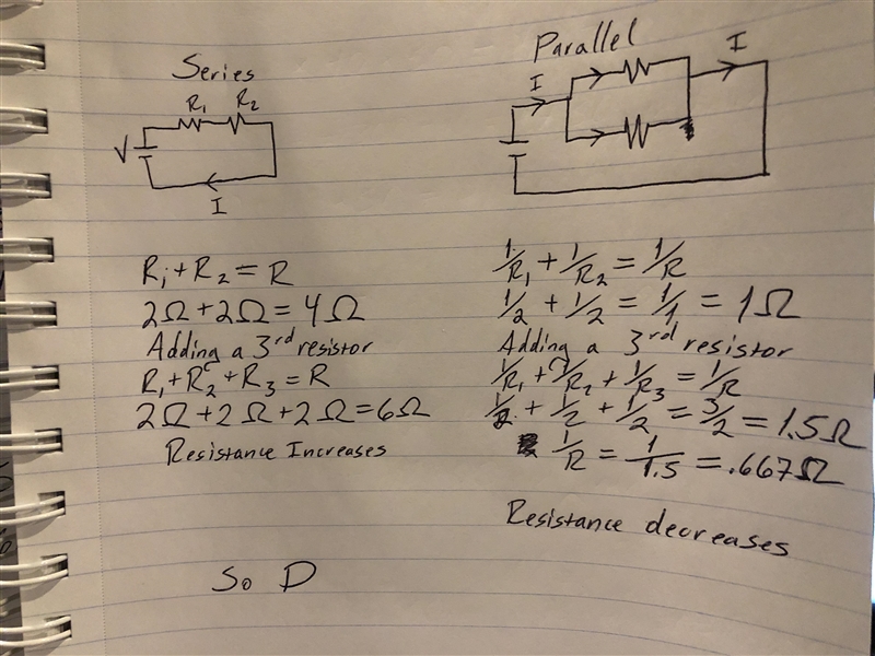 Could use a lil help still due by 11:00pm!! A series and a parallel circuit each have-example-1