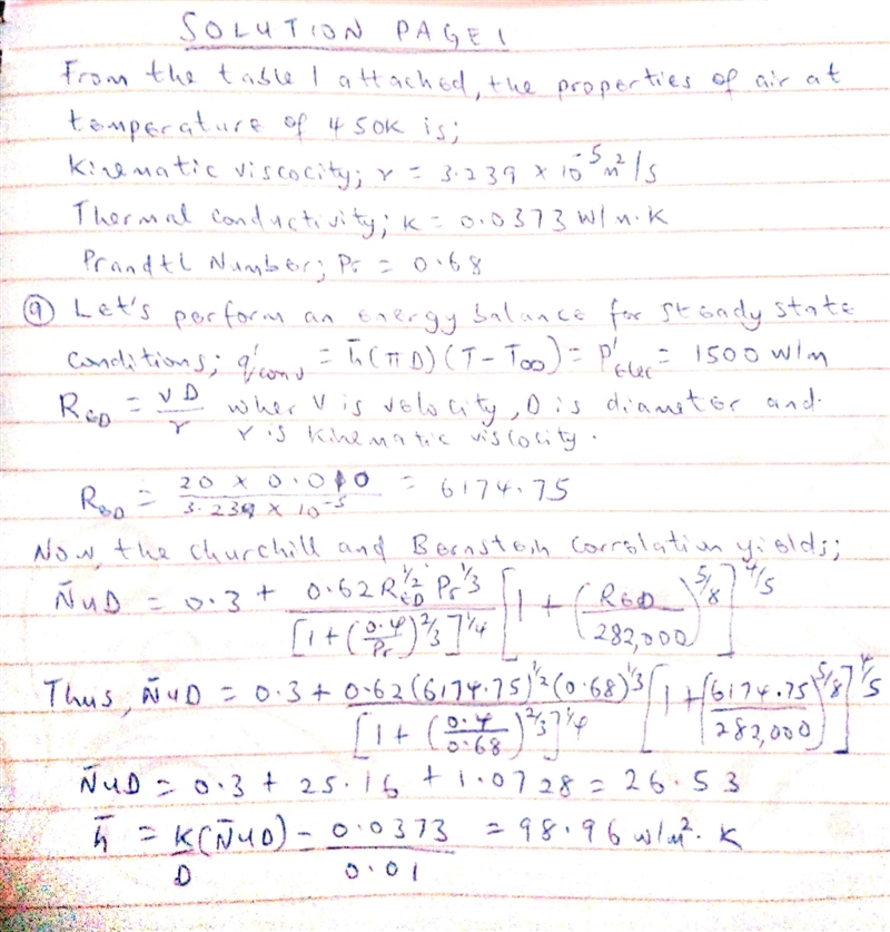 Problem 7.036 A long, cylindrical, electrical heating element of diameter D= 10 mm-example-2