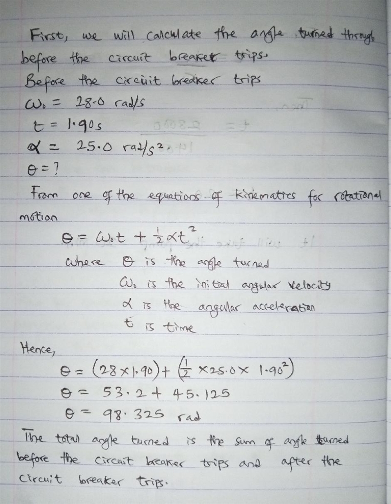 At t=0 a grinding wheel has an angular velocity of 28.0 rad/s. It has a constant angular-example-1