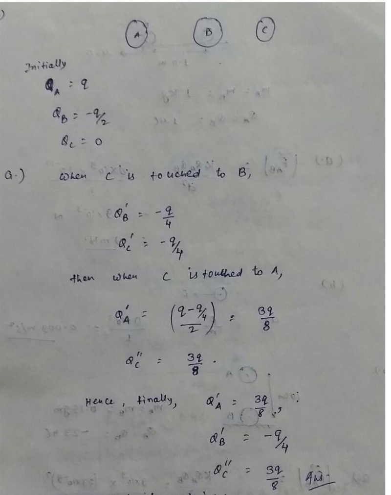 If two identical conducting spheres are in contact, any excess charge will be evenly-example-1