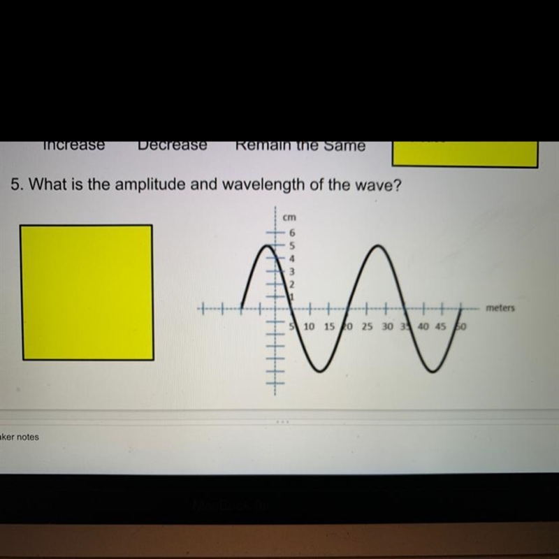 What is the amplitude and wavelength of the wave?-example-1