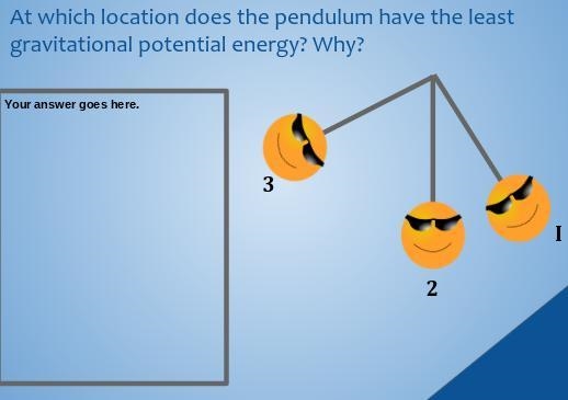 At which location does the pendulum have the least gravitational potential energy-example-1