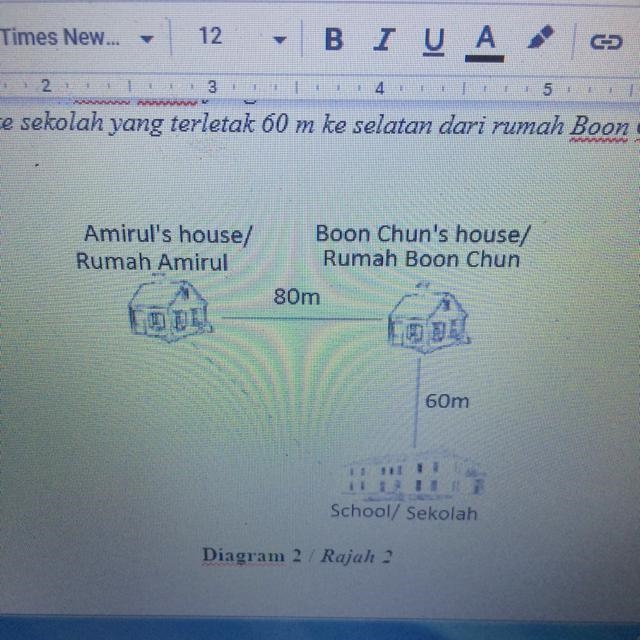 C) If from rest, Amirul starts to walk to Boon Chun's house and reach there in 30 seconds-example-1