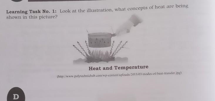 Look at the illustration , what concepts of heat are being shown in this pictures-example-1