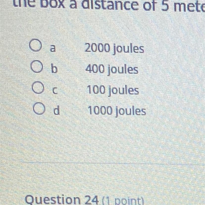 DUE BY MIDNIGHT a person pushes a large box across a level floor by applying a horizontal-example-1