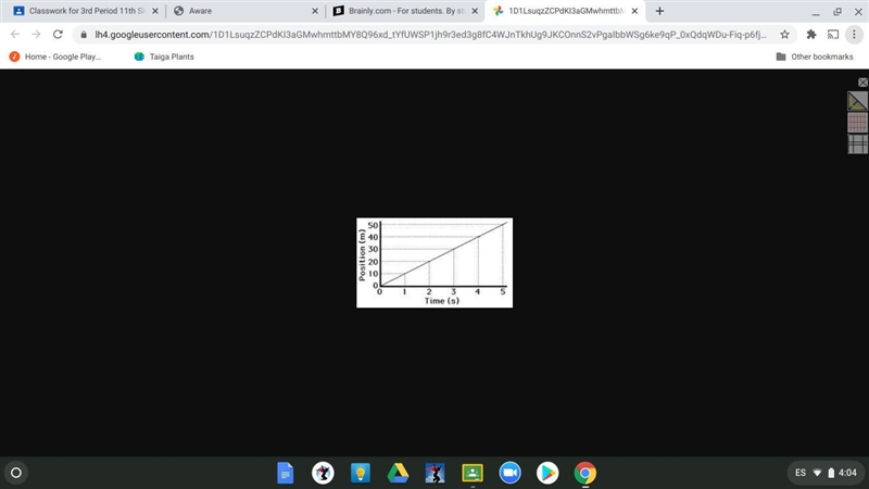 Which best describes the magnitude of the velocity of the car?-example-1