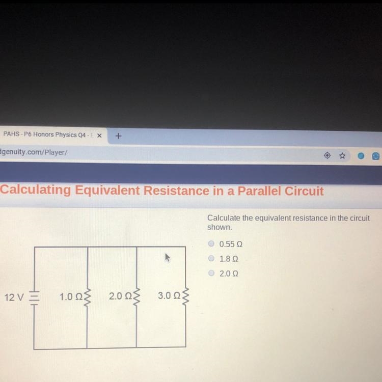 Calculate the equivalent resistance in the circuit shown please-example-1