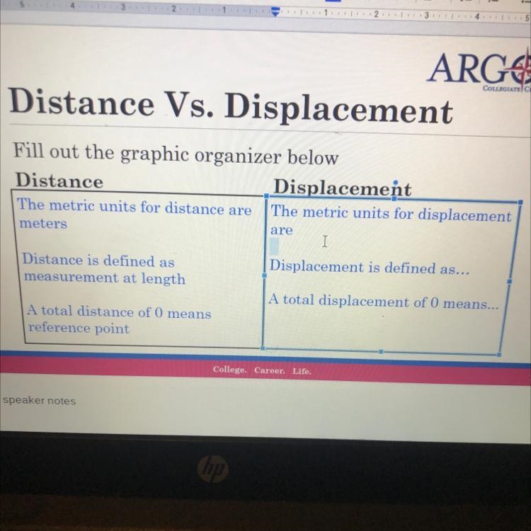 What are the metric units for displacement?-example-1