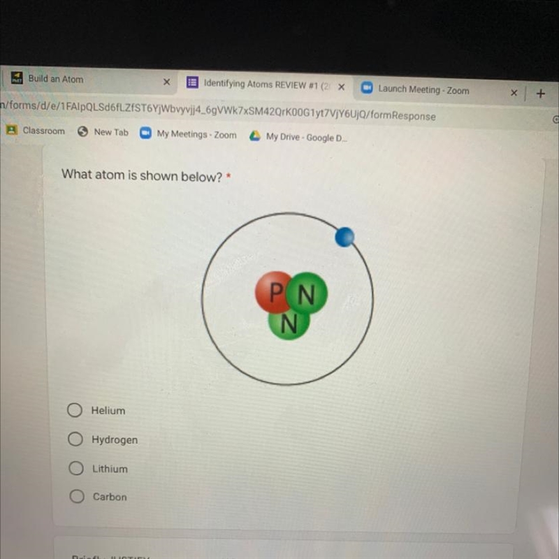 Which atom is shown below-example-1