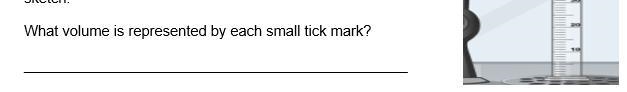 What volume is represented by each small tick mark?-example-1