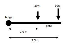 Help me pleaseee, it’s due today: Two people push on a large gate as shown on the-example-1