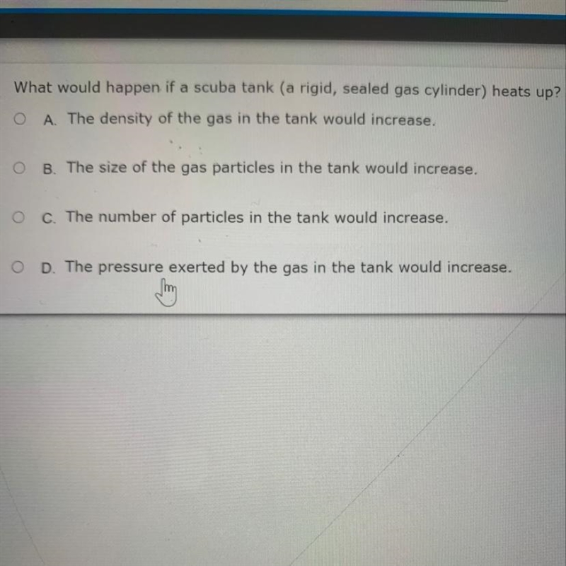 What should happen if a scuba tank heats up-example-1