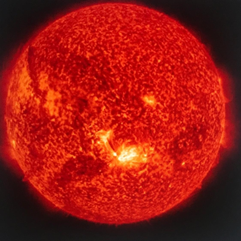 Which bright solar feature is shown in the picture above?-example-1