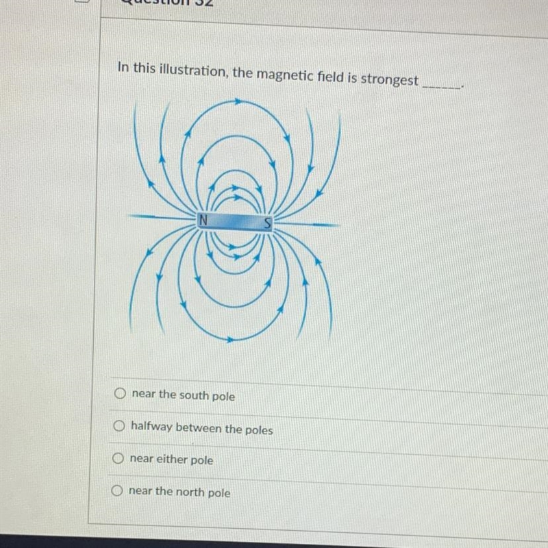 In this illustration, the magnetic field is strongest HELP ME PLS PLS PLS-example-1