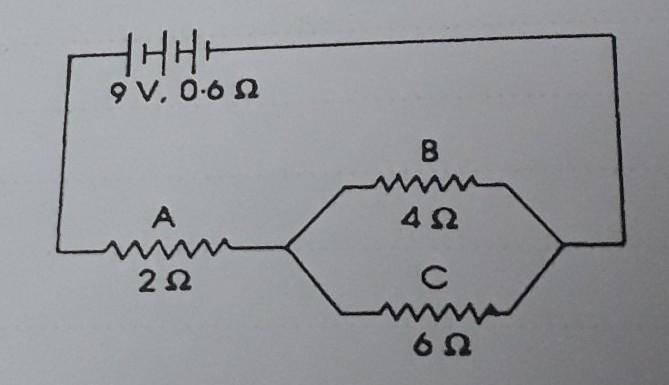 Write the help of given diagram calculate the current through each resistor..​-example-1