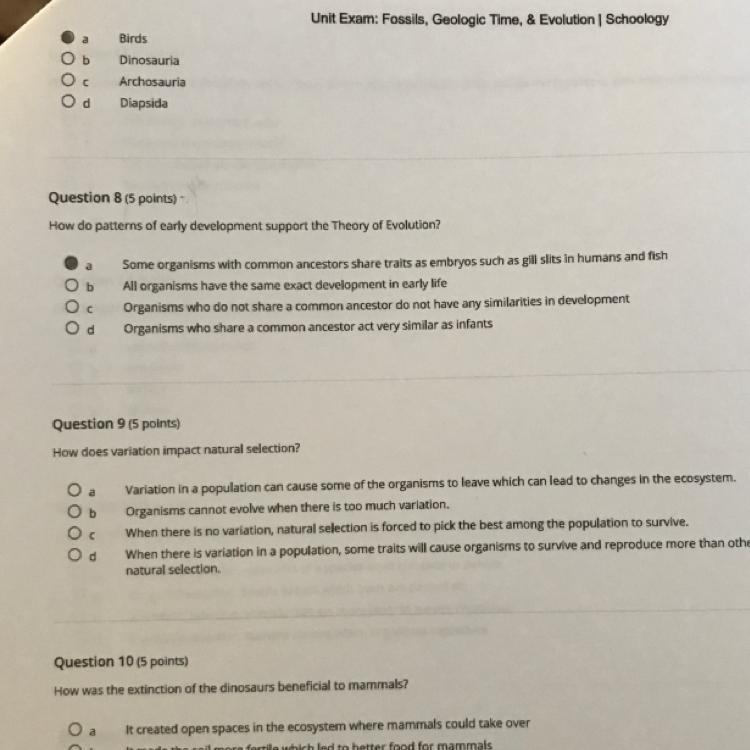 How does variation impact natural selection?-example-1