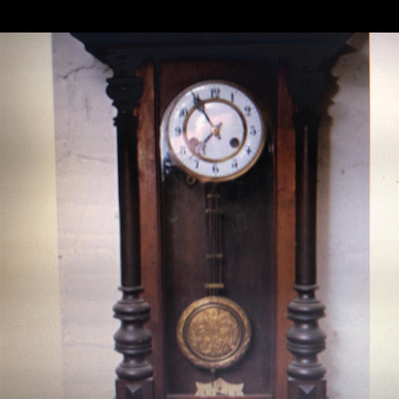 Assume that the pendulum clock shown is a closed system. Which statement describes-example-1