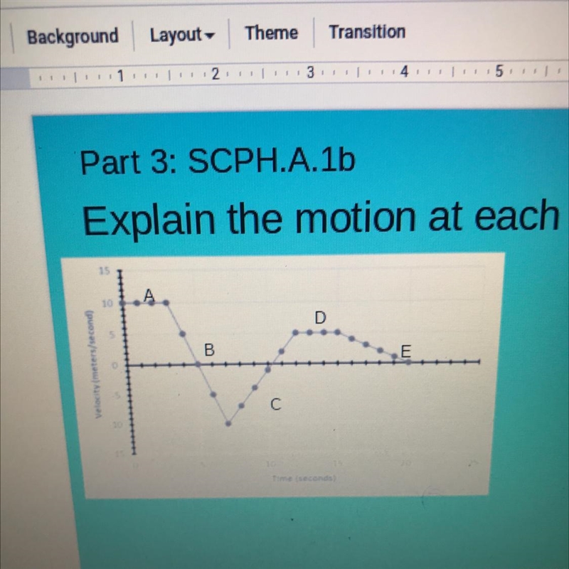 I need to explain the motion of each intervals-example-1