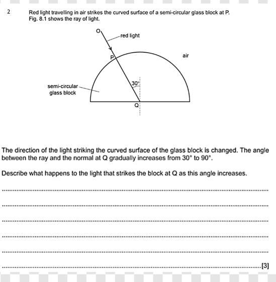 Can someone please illustrate how the refracted ray will look like?-example-1