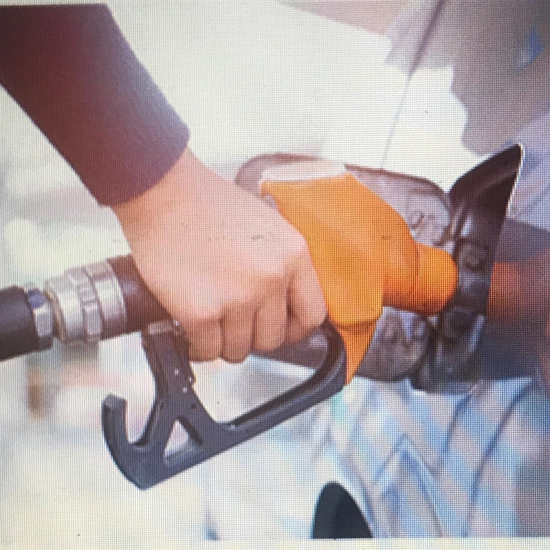 The photo shows a person pumping gasoline into a car Which TWO of these energy transformations-example-1