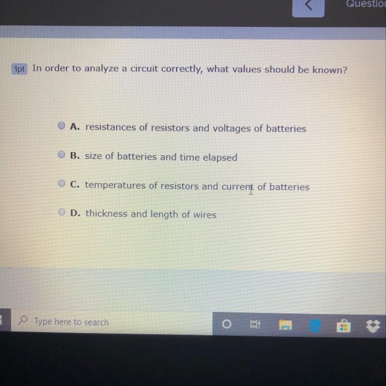 In order to analyze a circuit correctly, what values should be known?-example-1