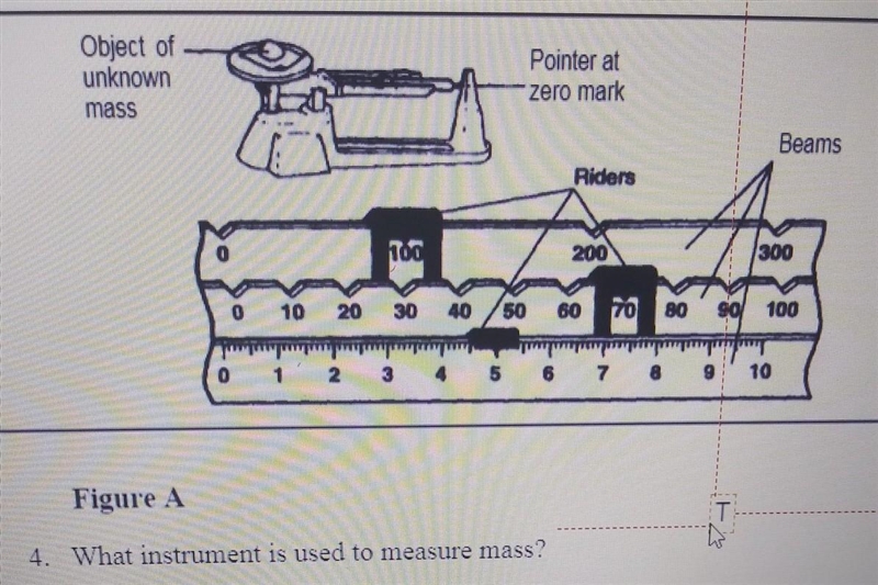 4. What instrument is used to measure mass?​-example-1