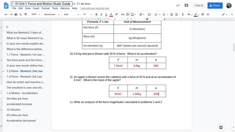 can someone please write this analysis of the force magnitudes calculated in problems-example-1