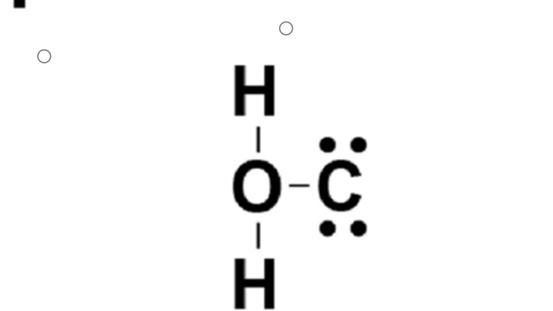 Formaldehyde is an organic compound. Each molecule includes two hydrogens (H) atoms-example-2