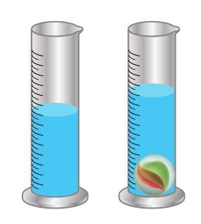 What is most likely being measured in the picture? A. the height of the cylinder. B-example-1