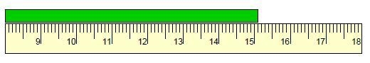 Give the measurement of the line in both centimeters and millimeters. (Assume the-example-1