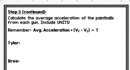 I need help finding the average acceleration fo tyler and bree-example-2