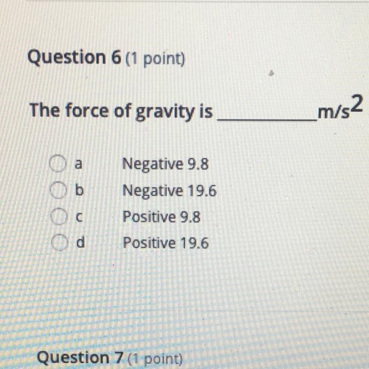 The force of gravity is _m/s2-example-1