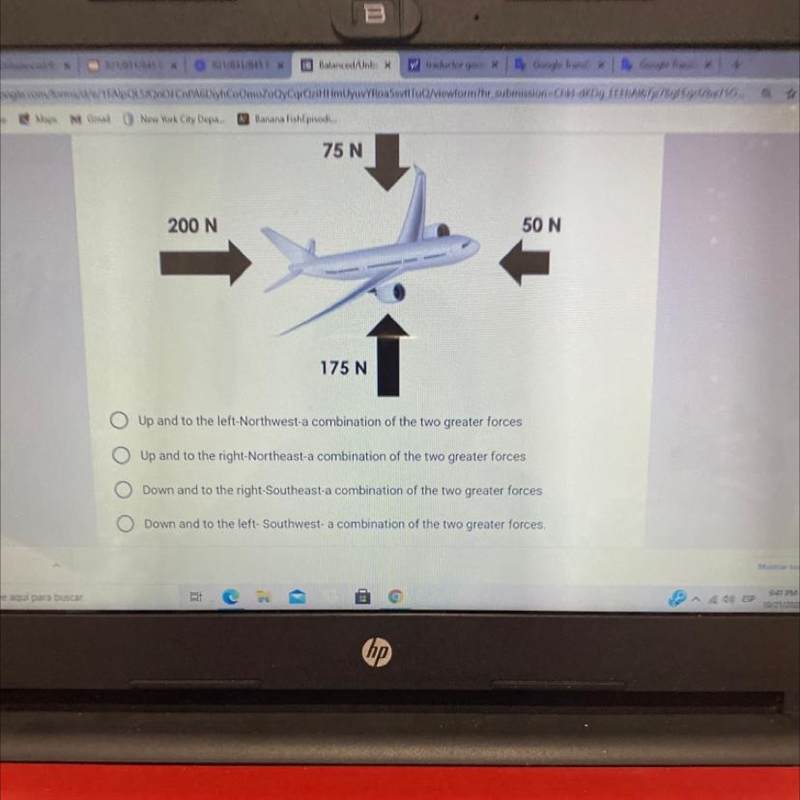 The question is “Which direction will the airplane move” plz help :,)-example-1