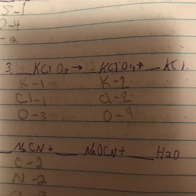 Can someone help me solve number 3 for chemical equations?-example-1