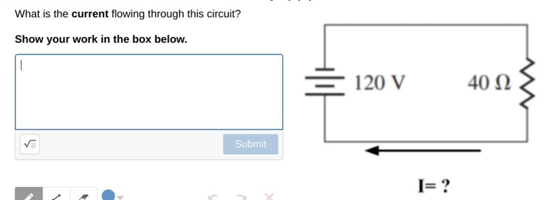 What is the current flowing through this circuit? Look at the picture!-example-1